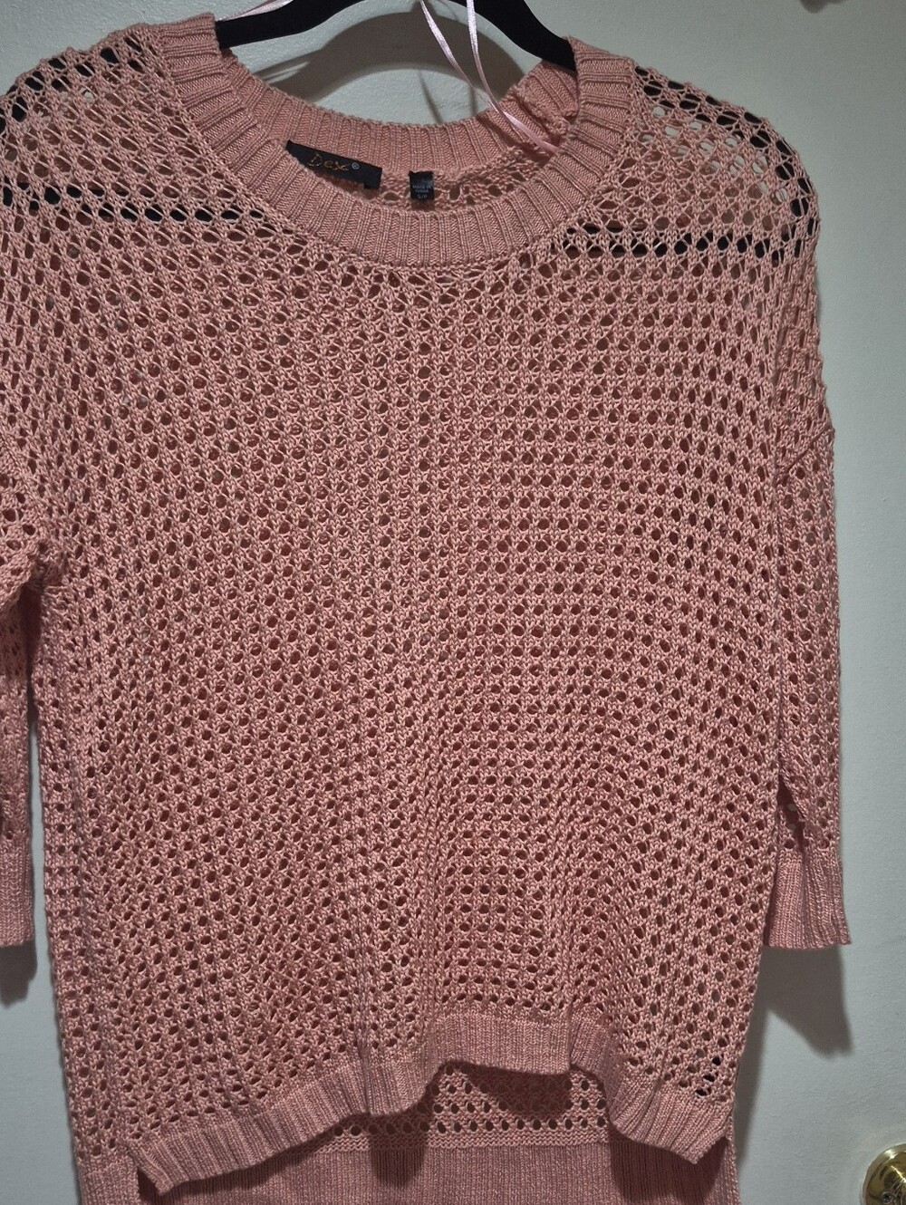 Open Knit Pink Women’s Sweater